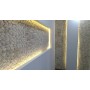 Traverten Patlatma Taş Bombeli  23x48mm -DT1142